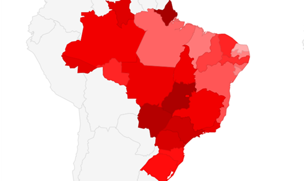 An image of a map of brazil.